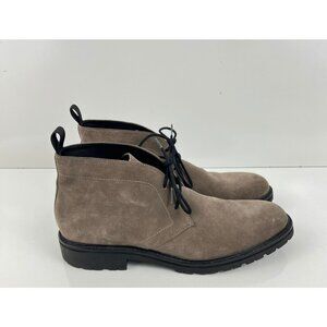 Calvin Klein Men's Ultan Suede Chukka Boots Size 10.5 M Gray